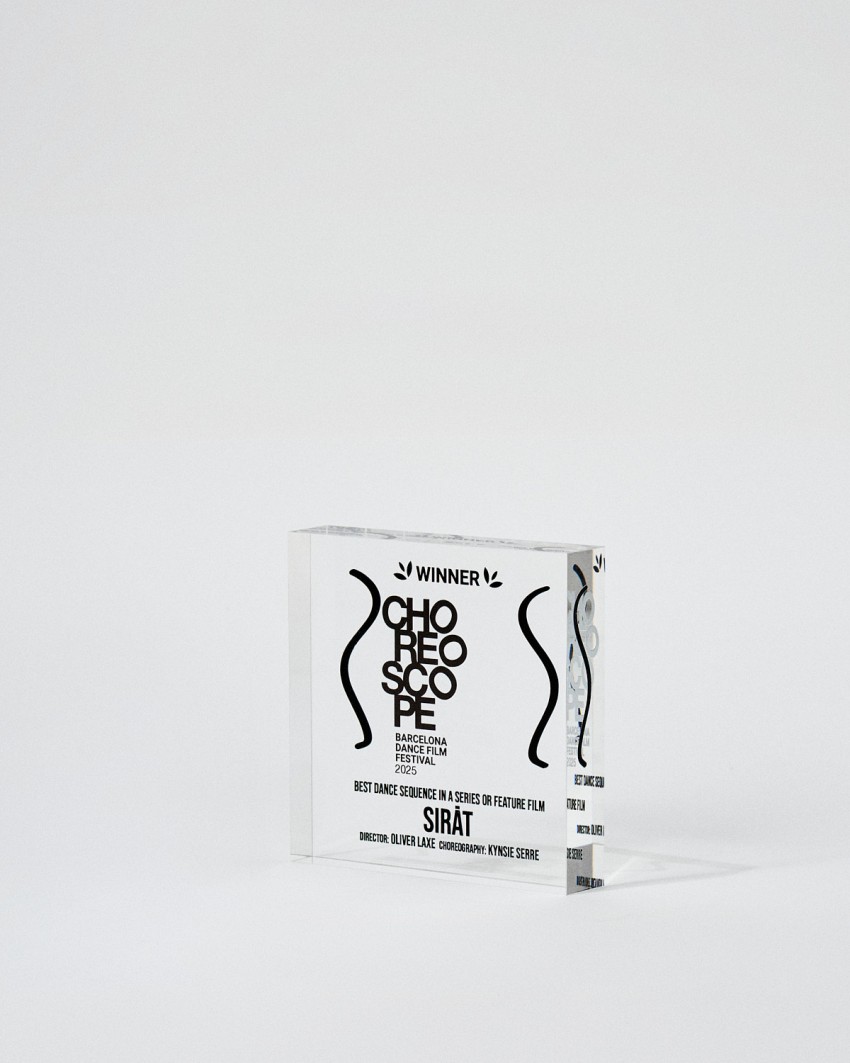 Trophée en plexiglas format plaque VITRA MINI personnalisé Sustain Awards