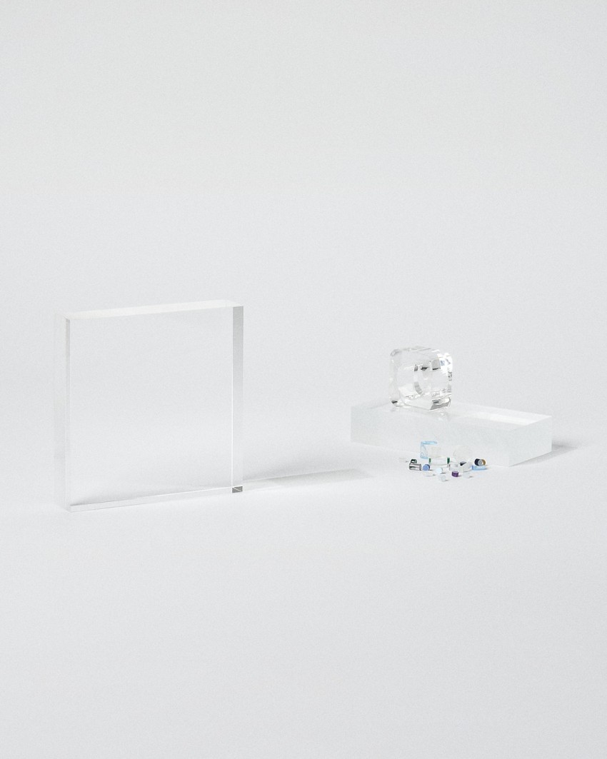 Trophée en plexiglas format plaque VITRA MINI à personnaliser Sustain Awards