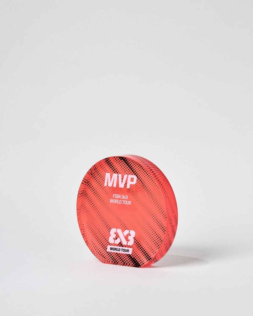 Trophée en plexiglas format Plaque circulaire VITRA SOL personnalisé Sustain Awards