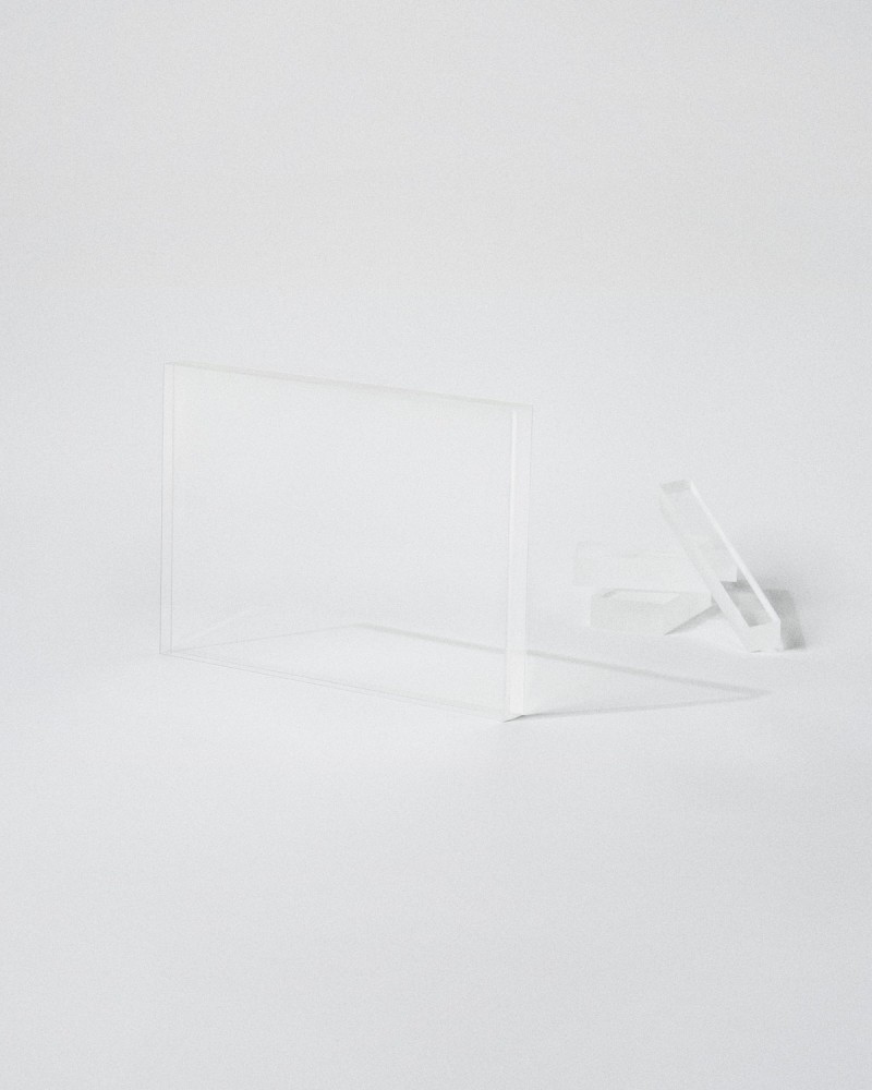Trophée en plexiglas format Plaque rectangulaire VITRA CUSTOM A4 à personnaliser Sustain Awards