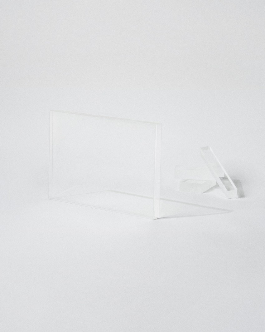 Trophée en plexiglas format Plaque rectangulaire VITRA CUSTOM A4 à personnaliser Sustain Awards